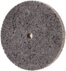 Standard Abrasives - 3" Diam, 1/4" Face Width, 1/4" Center Hole, Medium Grade, Aluminum Oxide Deburring Wheel - Unitized, Extra Hard Grade - Industrial Tool & Supply