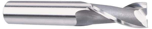 OSG - 7/32", 1/2" LOC, 3/8" Shank Diam, 2-5/16" OAL, 2 Flute, Vanadium High Speed Steel Square End Mill - Single End, TiCN Finish, Spiral Flute, 30° Helix, Centercutting, Right Hand Cut, Right Hand Flute, Series 573 - Industrial Tool & Supply