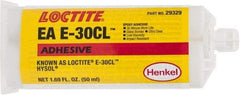 Loctite - 50 mL Cartridge Two Part Epoxy - 30 min Working Time, 4,270 psi Shear Strength, Series E-30CL - Industrial Tool & Supply