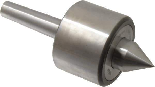 Riten - MT2 Taper Shank, 2-3/8" Head Diam 4,480 Lb Capacity Live Center - 4,000 Max RPM, 1-3/4" Head Length, 1" Point Diam, 1-1/4" Point Len, 440 Lb Max Workpc, 5.786" OAL, 1-1/4" Long Tip, Standard Point - Industrial Tool & Supply