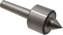 Riten - MT3 Taper Shank, 2-3/8" Head Diam 4,480 Lb Capacity Live Center - 4,000 Max RPM, 1-3/4" Head Length, 1" Point Diam, 1-1/4" Point Len, 1,100 Lb Max Workpc, 6-7/16" OAL, 1-1/4" Long Tip, Standard Point - Industrial Tool & Supply