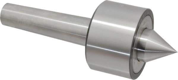 Riten - MT4 Taper Shank, 3" Head Diam 6,000 Lb Capacity Live Center - 4,000 Max RPM, 1-31/32" Head Length, 1-3/8" Point Diam, 1-1/2" Point Len, 2,100 Lb Max Workpc, 7.907" OAL, 1-1/2" Long Tip, Standard Point - Industrial Tool & Supply