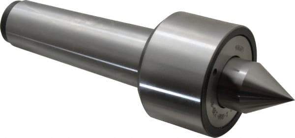 Riten - MT5 Taper Shank, 3-1/16" Head Diam 9,000 Lb Capacity Live Center - 5,000 Max RPM, 2-3/32" Head Length, 1-3/8" Point Diam, 1-13/16" Point Len, 2,800 Lb Max Workpc, 10-7/8" OAL, 2" Long Tip, Standard Point - Industrial Tool & Supply