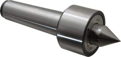 Riten - MT5 Taper Shank, 3-1/16" Head Diam 9,000 Lb Capacity Live Center - 5,000 Max RPM, 2-3/32" Head Length, 1-3/8" Point Diam, 1-13/16" Point Len, 2,800 Lb Max Workpc, 10-7/8" OAL, 2" Long Tip, Standard Point - Industrial Tool & Supply