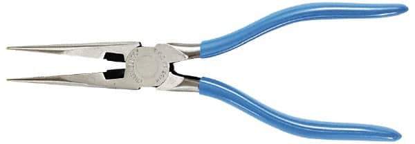 Stanley - 8" OAL, Long Nose Side Cutting Pliers - Standard Head - Industrial Tool & Supply