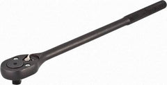 Proto - 1/2" Drive Pear Head Standard Ratchet - Black Oxide Finish, 16" OAL, 24 Gear Teeth, Standard Head - Industrial Tool & Supply