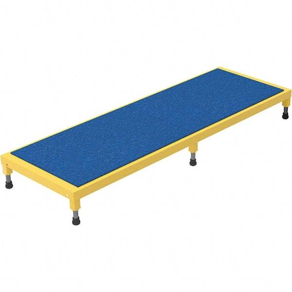 Vestil - 5" High x 24" Wide x 72" Deep, Yellow Step Stand - Steel, 500 Lb Capacity - Industrial Tool & Supply