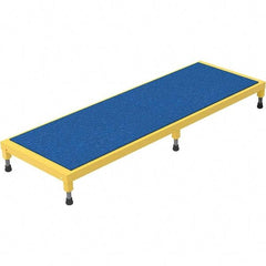 Vestil - 5" High x 24" Wide x 72" Deep, Yellow Step Stand - Steel, 500 Lb Capacity - Industrial Tool & Supply