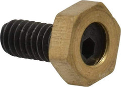 Gibraltar - 5/16" Hex, 8-32 Stud Thread, Symmetrical Hex Clamp - 0.11" Hex Height, 23/64" Thread Length, 10 Clamps - Industrial Tool & Supply