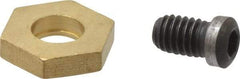 Gibraltar - 13/16" Hex, 5/16-18 Stud Thread, Symmetrical Hex Clamp - 0.11" Hex Height, 15" Thread Length, 10 Clamps - Industrial Tool & Supply