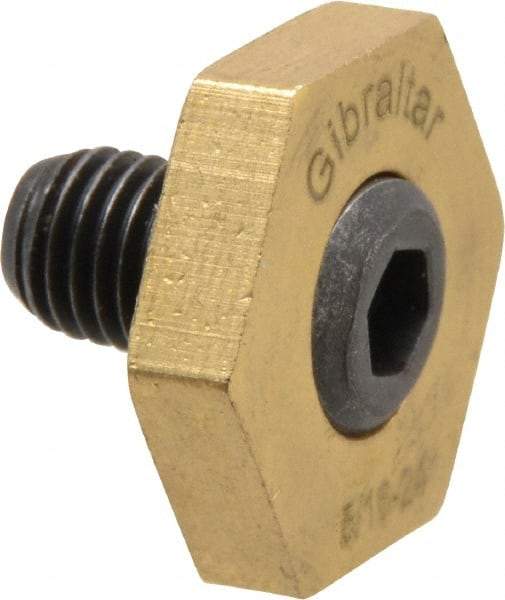 Gibraltar - 13/16" Hex, 5/16-24 Stud Thread, Symmetrical Hex Clamp - 0.11" Hex Height, 15/32" Thread Length, 10 Clamps - Industrial Tool & Supply