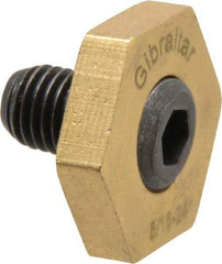Gibraltar - 13/16" Hex, 5/16-24 Stud Thread, Symmetrical Hex Clamp - 0.11" Hex Height, 15/32" Thread Length, 10 Clamps - Industrial Tool & Supply