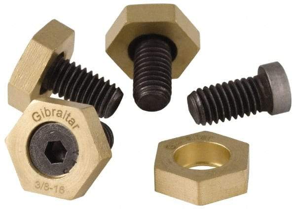 Gibraltar - 5/8-11, 1-1/4" Long, Steel, Cam Clamp Screw - 1-3/16" Hex, Use with Gibraltar Fixture Clamp 00642645 - Industrial Tool & Supply