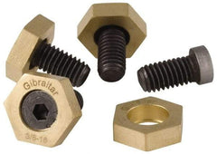 Gibraltar - 5/8-11, 1-1/4" Long, Steel, Cam Clamp Screw - 1-3/16" Hex, Use with Gibraltar Fixture Clamp 00642645 - Industrial Tool & Supply