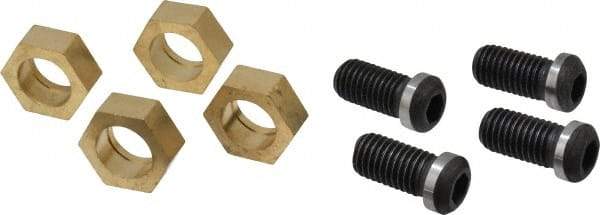 Gibraltar - 1-3/16" Hex, 5/8-11 Stud Thread, Symmetrical Hex Clamp - 0.11" Hex Height, 1-1/8" Thread Length, 10 Clamps - Industrial Tool & Supply