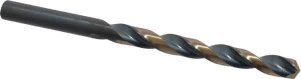 Triumph Twist Drill - 0.272" 135° High Speed Steel Jobber Drill - Oxide/Gold Finish, Right Hand Cut, Spiral Flute, Straight Shank, 4-1/8" OAL, Split Point - Industrial Tool & Supply