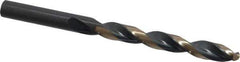 Triumph Twist Drill - 0.358" 135° High Speed Steel Jobber Drill - Oxide/Gold Finish, Right Hand Cut, Spiral Flute, Straight Shank, 4-7/8" OAL, Split Point - Industrial Tool & Supply