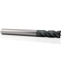 OSG - 9mm, 22mm LOC, 10mm Shank Diam, 70mm OAL, 4 Flute, Solid Carbide Square End Mill - Single End, TiAlN Finish, Spiral Flute, 30° Helix, Centercutting, Right Hand Cut, Right Hand Flute, Series 404 - Industrial Tool & Supply