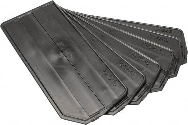 Quantum Storage - 16-1/2" Wide x 5" High, Black Bin Divider - Use with Quantum Storage Systems - QUS 245 - Industrial Tool & Supply