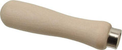 Lutz - 4-3/4" Long x 1-1/8" Diam File Handle - 9/32" Bore, 2-1/4" Deep, for Use with 8 & 10" Files - Industrial Tool & Supply