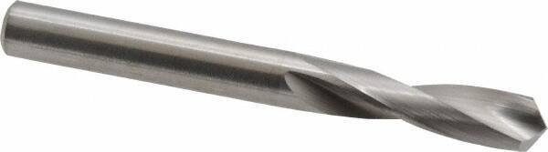 M.A. Ford - 0.261" 118° Spiral Flute Solid Carbide Screw Machine Drill Bit - Bright Finish, Right Hand Cut, 1" Flute Length, 2-1/2" OAL, Faceted Point, Straight Shank - Industrial Tool & Supply