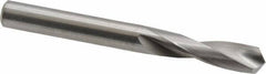 M.A. Ford - 0.261" 118° Spiral Flute Solid Carbide Screw Machine Drill Bit - Bright Finish, Right Hand Cut, 1" Flute Length, 2-1/2" OAL, Faceted Point, Straight Shank - Industrial Tool & Supply