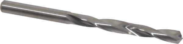 M.A. Ford - #5 118° Solid Carbide Jobber Drill - Bright Finish, Right Hand Cut, Spiral Flute, Straight Shank, 3" OAL, Faceted Point - Industrial Tool & Supply
