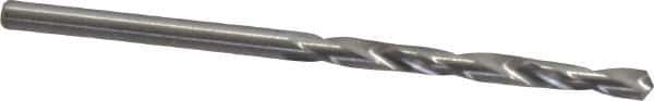 M.A. Ford - #41 118° Solid Carbide Jobber Drill - Bright Finish, Right Hand Cut, Spiral Flute, Straight Shank, 2" OAL, Faceted Point - Industrial Tool & Supply