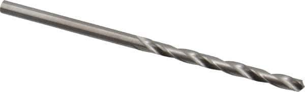 M.A. Ford - #44 118° Solid Carbide Jobber Drill - Bright Finish, Right Hand Cut, Spiral Flute, Straight Shank, 2" OAL, Faceted Point - Industrial Tool & Supply