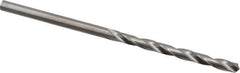M.A. Ford - #44 118° Solid Carbide Jobber Drill - Bright Finish, Right Hand Cut, Spiral Flute, Straight Shank, 2" OAL, Faceted Point - Industrial Tool & Supply