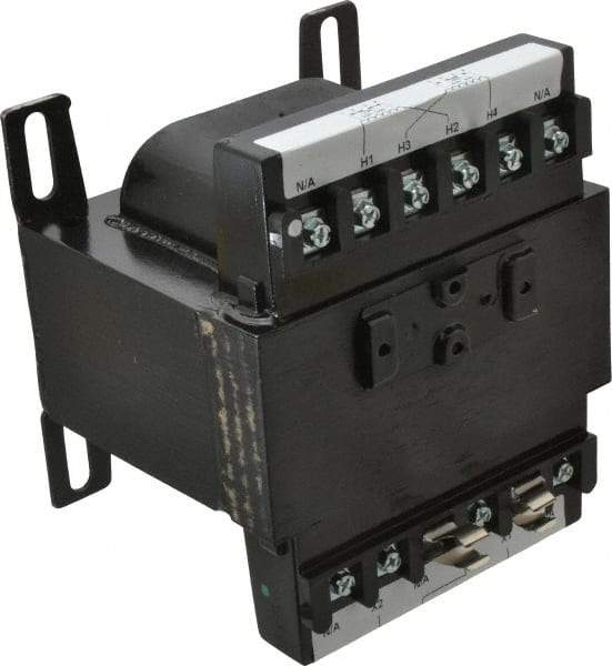 Eaton Cutler-Hammer - 1 Phase, 0.5 kVA, Control Transformer - 2 Input, 1 Output Winding, 50/60 Hz, 5-1/2 Inch Deep x 4-3/4 Inch High, 131°F Temp Rise - Industrial Tool & Supply