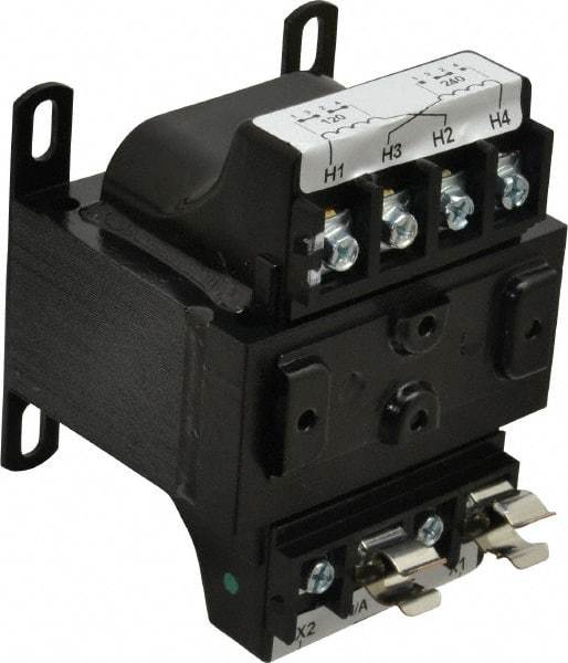 Eaton Cutler-Hammer - 1 Phase, 0.08 kVA, Control Transformer - 2 Input, 1 Output Winding, 50/60 Hz, 3-1/2 Inch Deep x 2-9/16 Inch High, 131°F Temp Rise - Industrial Tool & Supply
