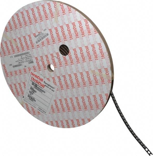 Heli-Coil - #8-32 UNC, 0.246" OAL, Free Running Helical Insert - 6 Free Coils, Tangless, 304 Stainless Steel, 1-1/2D Insert Length - Industrial Tool & Supply