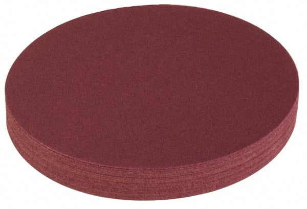 Superior Abrasives - 14" Diam, 120 Grit Aluminum Oxide Adhesive PSA Disc - Industrial Tool & Supply