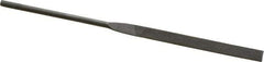 Value Collection - 6-1/4" Needle Precision Swiss Pattern Equalling File - 3 Cut, 6" Width Diam x 0.07" Thick, Handle - Industrial Tool & Supply