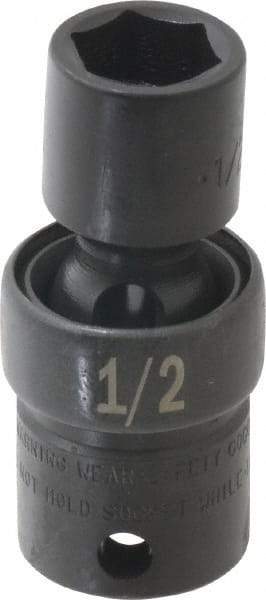SK - 3/8" Drive 1/2" Standard Universal Impact Socket - 6 Points, 2-9/64" OAL - Industrial Tool & Supply