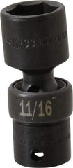 SK - 3/8" Drive 11/16" Standard Universal Impact Socket - 6 Points, 2-23/64" OAL - Industrial Tool & Supply
