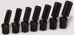 SK - 3/8" Drive 3/4" Deep Universal Impact Socket - 6 Points, 3-7/32" OAL - Industrial Tool & Supply