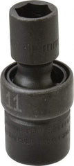 SK - 3/8" Drive 11mm Standard Universal Impact Socket - 6 Points, 2-1/8" OAL - Industrial Tool & Supply