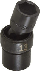 SK - 3/8" Drive 13mm Standard Universal Impact Socket - 6 Points, 2-9/64" OAL - Industrial Tool & Supply