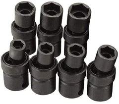 SK - 3/8" Drive 15mm Standard Universal Impact Socket - 6 Points, 2-1/4" OAL - Industrial Tool & Supply