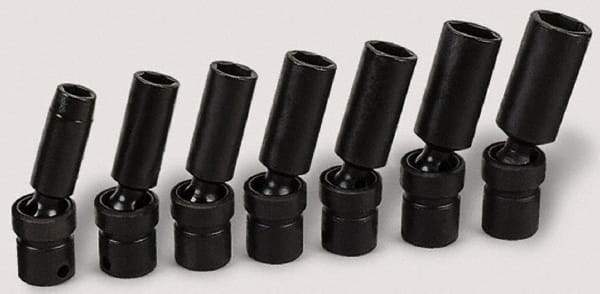 SK - 3/8" Drive 11mm Deep Universal Impact Socket - 6 Points, 3-1/8" OAL - Industrial Tool & Supply