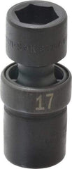 SK - 1/2" Drive 17mm Standard Universal Impact Socket - 6 Points, 2-51/64" OAL - Industrial Tool & Supply