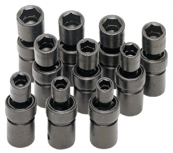 SK - 1/2" Drive 15mm Standard Universal Impact Socket - Industrial Tool & Supply