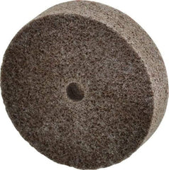 3M - 2" Diam, 1/2" Face Width, 1/4" Center Hole, Fine Grade, Aluminum Oxide Deburring Wheel - Unitized, Medium Density 5 Grade, 22,100 RPM - Industrial Tool & Supply