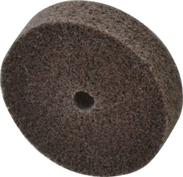 3M - 2" Diam, 1/2" Face Width, 1/4" Center Hole, Medium Grade, Aluminum Oxide Deburring Wheel - Unitized, Hard Density 7 Grade, 22,100 RPM - Industrial Tool & Supply