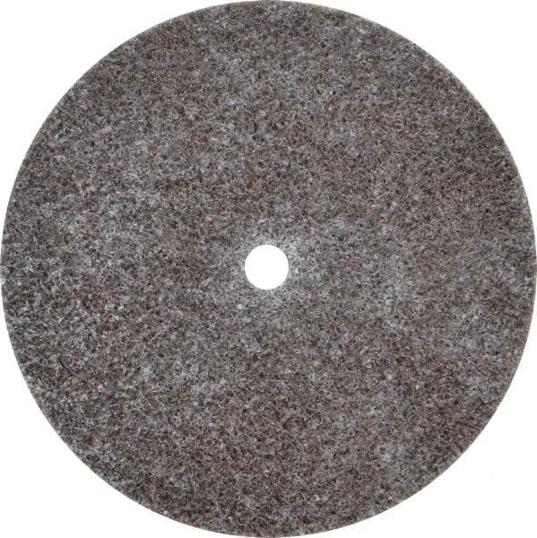 3M - 3" Diam, 1/8" Face Width, 1/4" Center Hole, Medium Grade, Aluminum Oxide Deburring Wheel - Unitized, Hard Density 7 Grade, 18,100 RPM - Industrial Tool & Supply