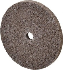 3M - 3" Diam, 1/4" Face Width, 3/8" Center Hole, Fine Grade, Aluminum Oxide Deburring Wheel - Unitized, Medium Density 5 Grade, 18,100 RPM - Industrial Tool & Supply