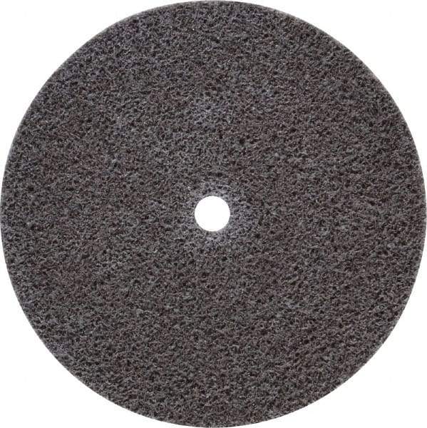 3M - 3" Diam, 1/2" Face Width, 1/4" Center Hole, Fine Grade, Aluminum Oxide Deburring Wheel - Unitized, Medium Density 5 Grade, 15,100 RPM - Industrial Tool & Supply