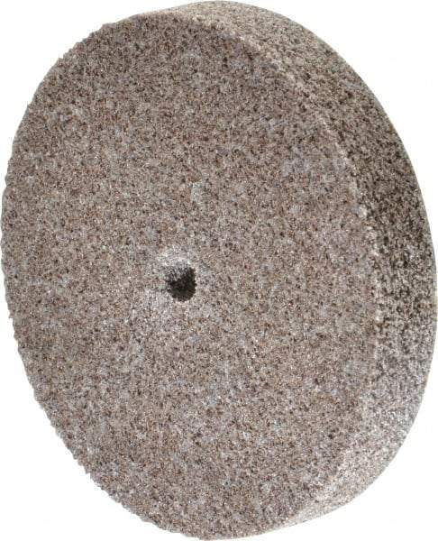 3M - 3" Diam, 1/2" Face Width, 1/4" Center Hole, Medium Grade, Aluminum Oxide Deburring Wheel - Unitized, Hard Density 7 Grade, 15,100 RPM - Industrial Tool & Supply